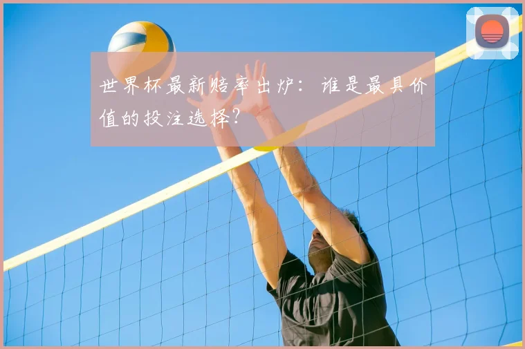世界杯最新赔率出炉：谁是最具价值的投注选择？